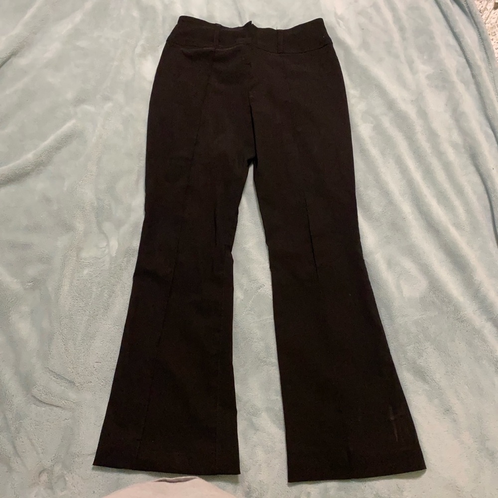 Black flare pants mid rise 
Brand: Rampage 
Size: US 5 (s/m)